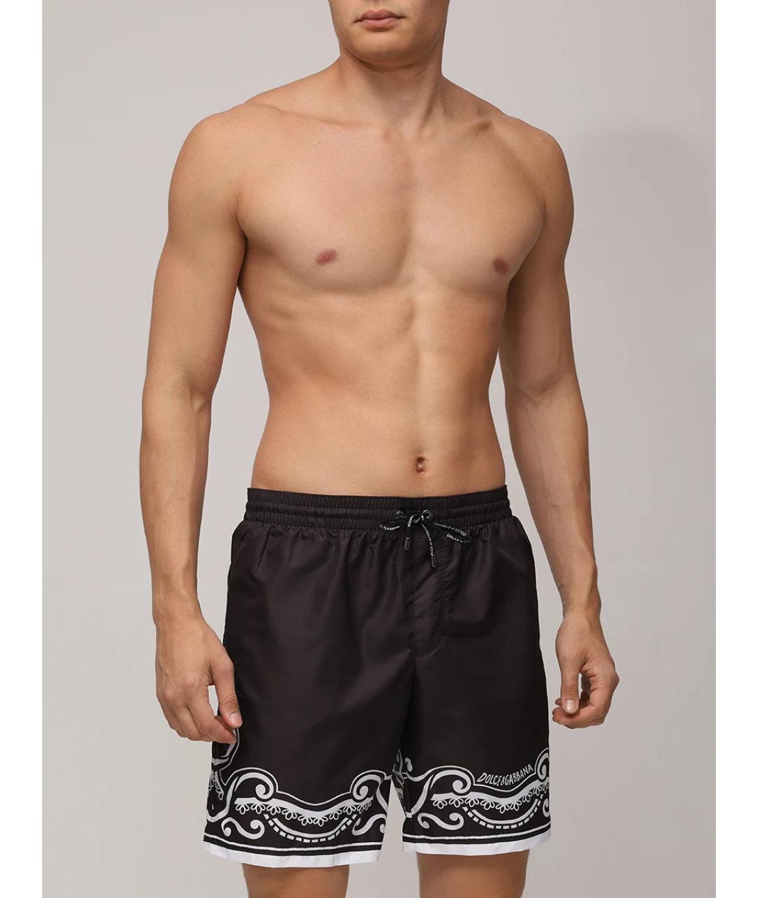 DOLCE&GABBANA Черные полиамидовые шорты, фото 2
