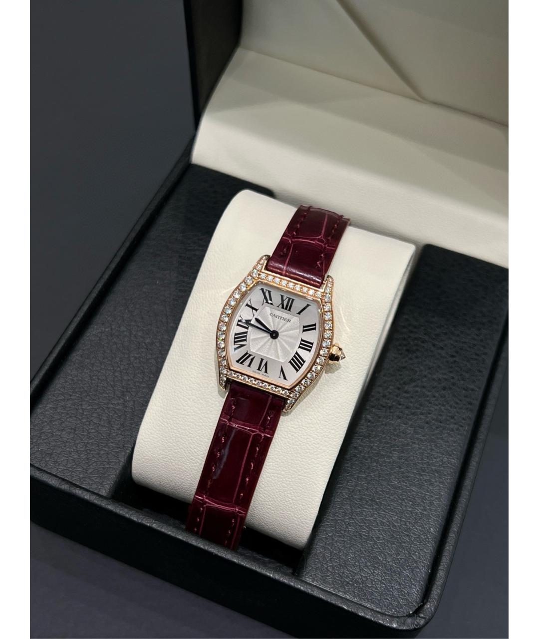 CARTIER Белые часы из розового золота, фото 9