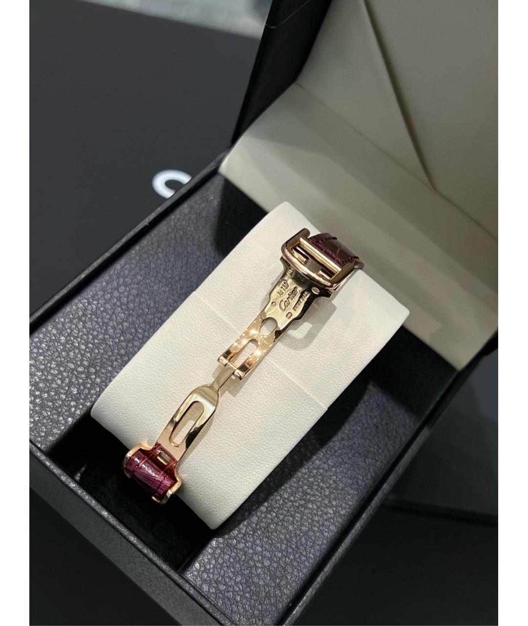 CARTIER Белые часы из розового золота, фото 5