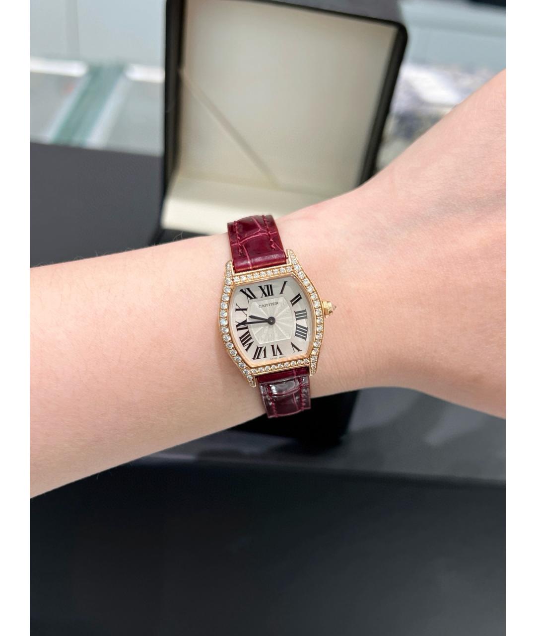 CARTIER Белые часы из розового золота, фото 7