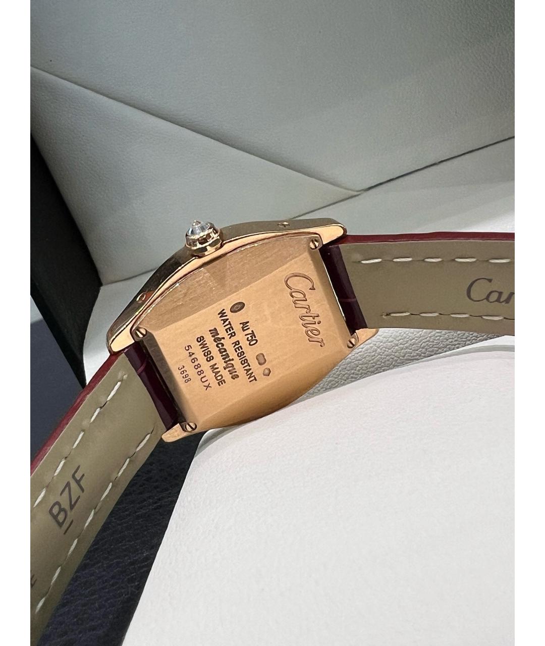 CARTIER Белые часы из розового золота, фото 6