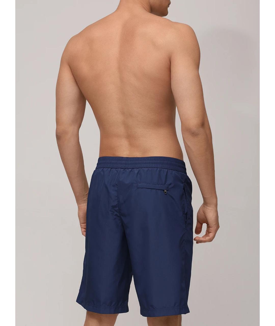 DOLCE&GABBANA Синие полиамидовые шорты, фото 3