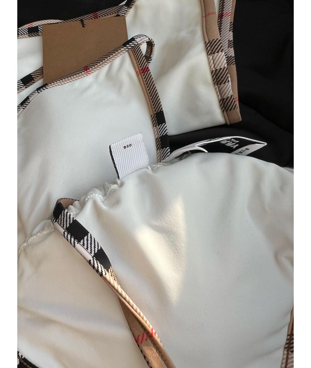 BURBERRY Белый полиамидовый купальник, фото 4