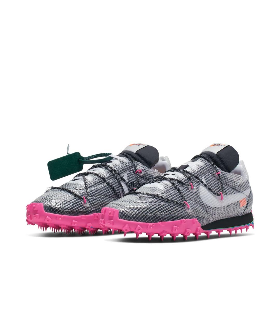 NIKE Серые текстильные низкие кроссовки / кеды, фото 2