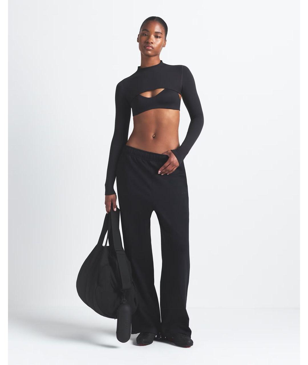 SKIMS Черные прямые брюки, фото 2