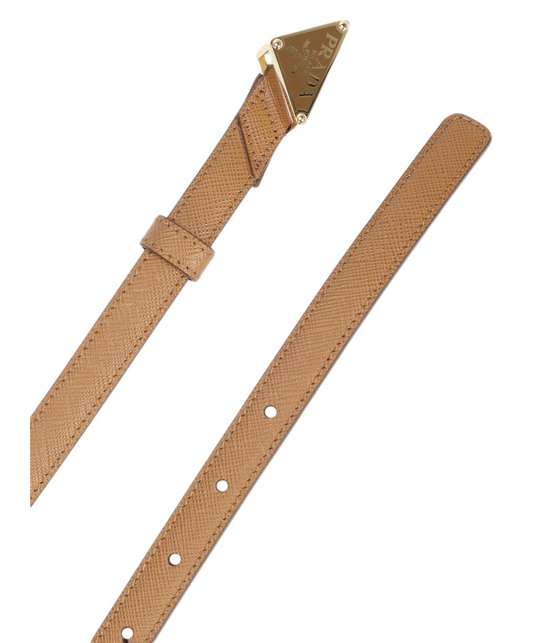 PRADA Коричневый кожаный ремень, фото 2