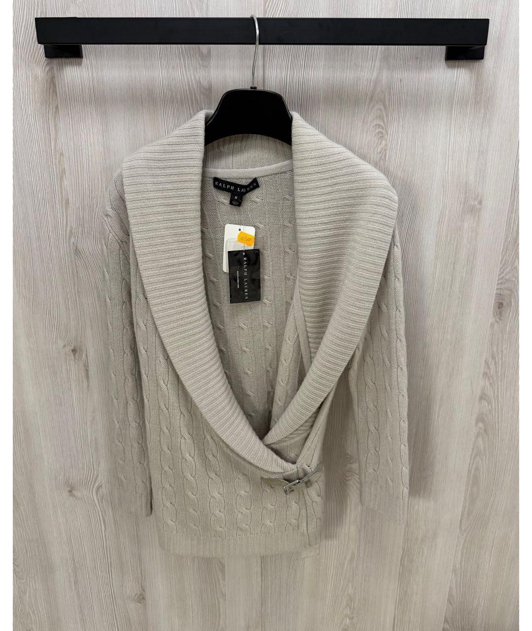 RALPH LAUREN Серый кашемировый джемпер / свитер, фото 6