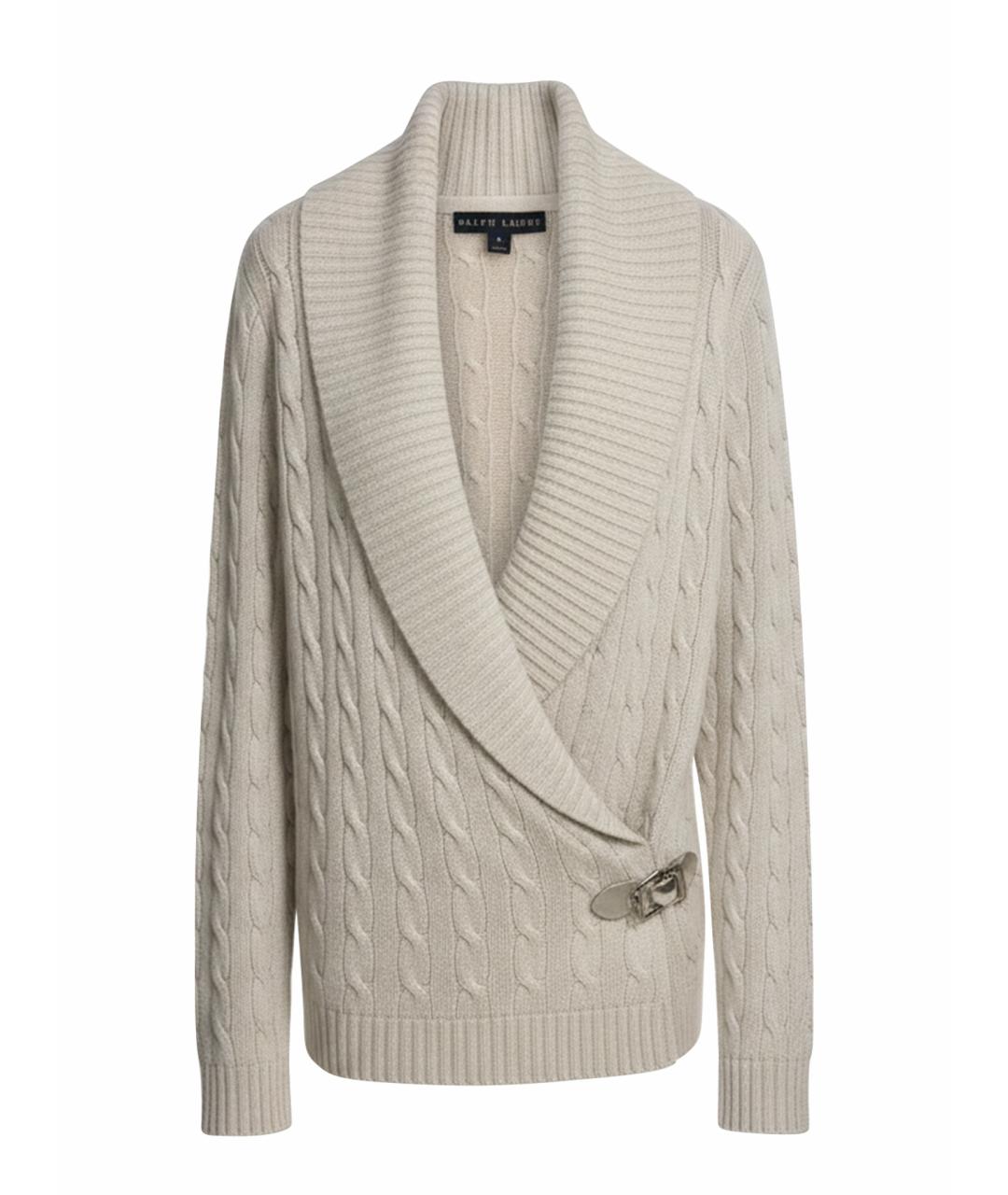 RALPH LAUREN Серый кашемировый джемпер / свитер, фото 1