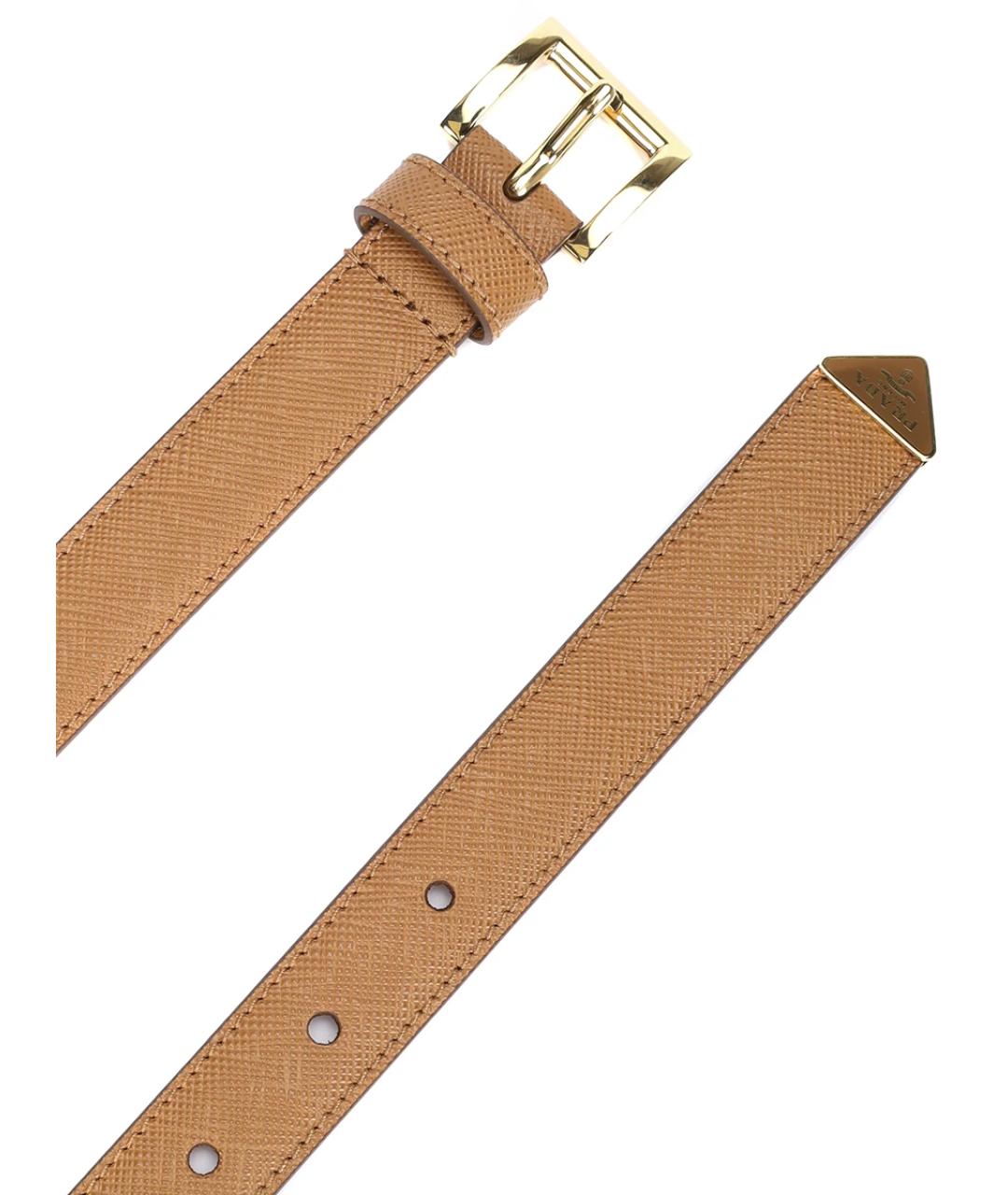 PRADA Коричневый кожаный ремень, фото 3