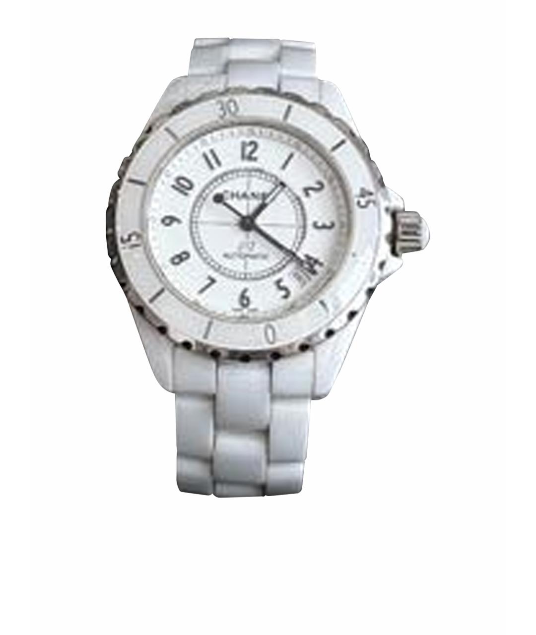 CHANEL Белые керамические часы, фото 1