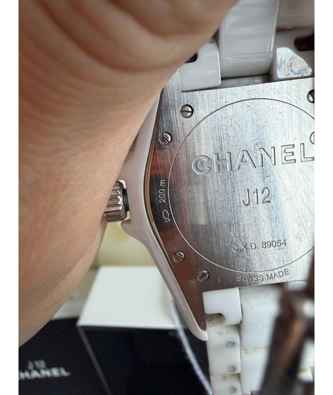 CHANEL Белые керамические часы, фото 7