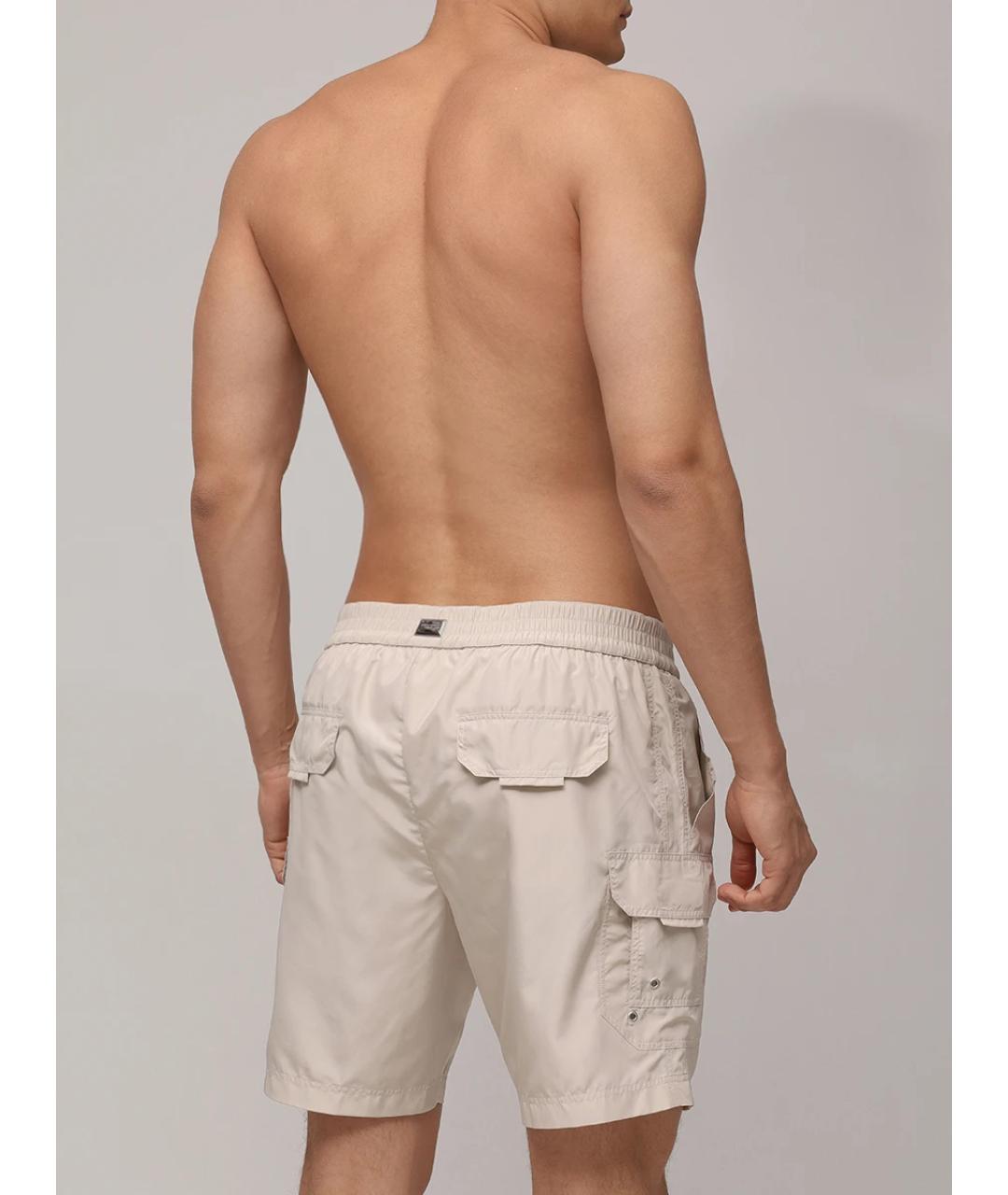 DOLCE&GABBANA Бежевые полиамидовые шорты, фото 3