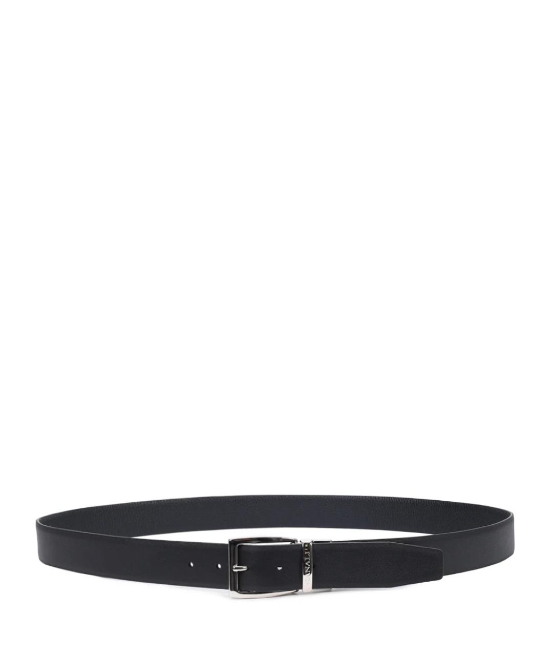 CANALI Черный кожаный ремень, фото 2