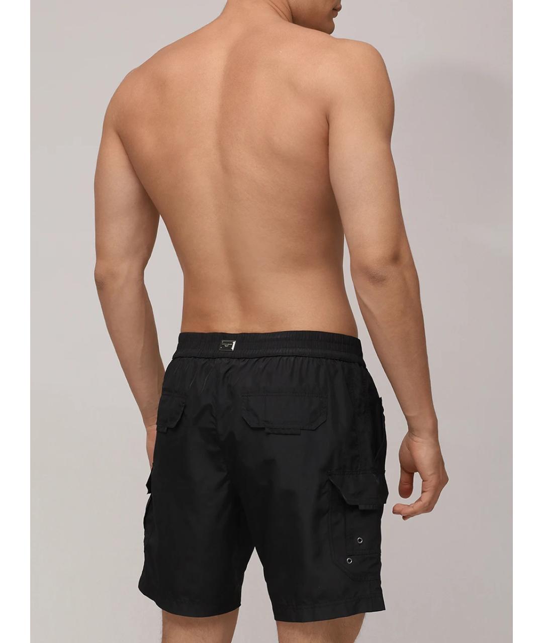 DOLCE&GABBANA Черные полиамидовые шорты, фото 3