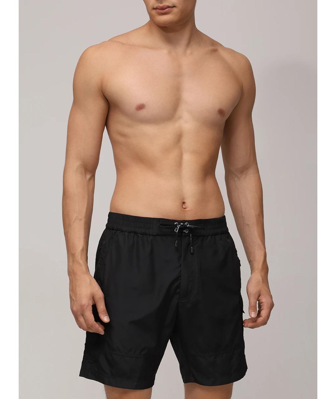 DOLCE&GABBANA Черные полиамидовые шорты, фото 2