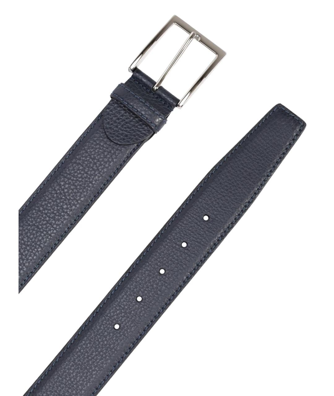 BARRETT Темно-синий кожаный ремень, фото 3