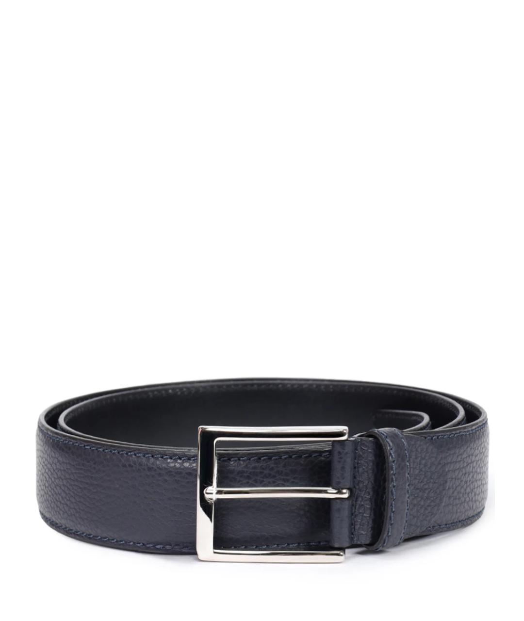 BARRETT Темно-синий кожаный ремень, фото 1