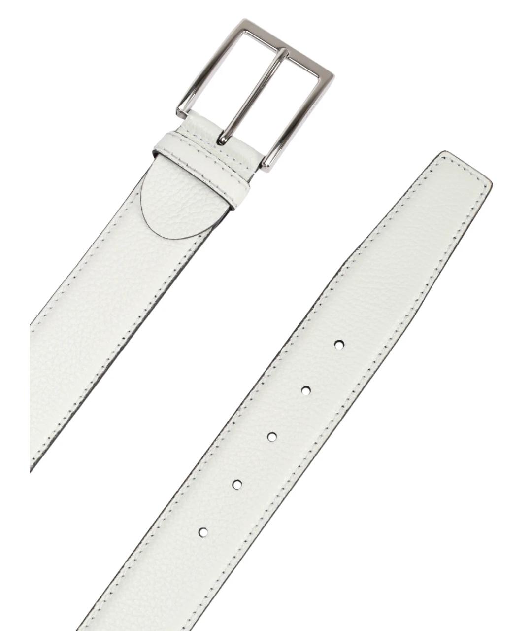 BARRETT Белый кожаный ремень, фото 3