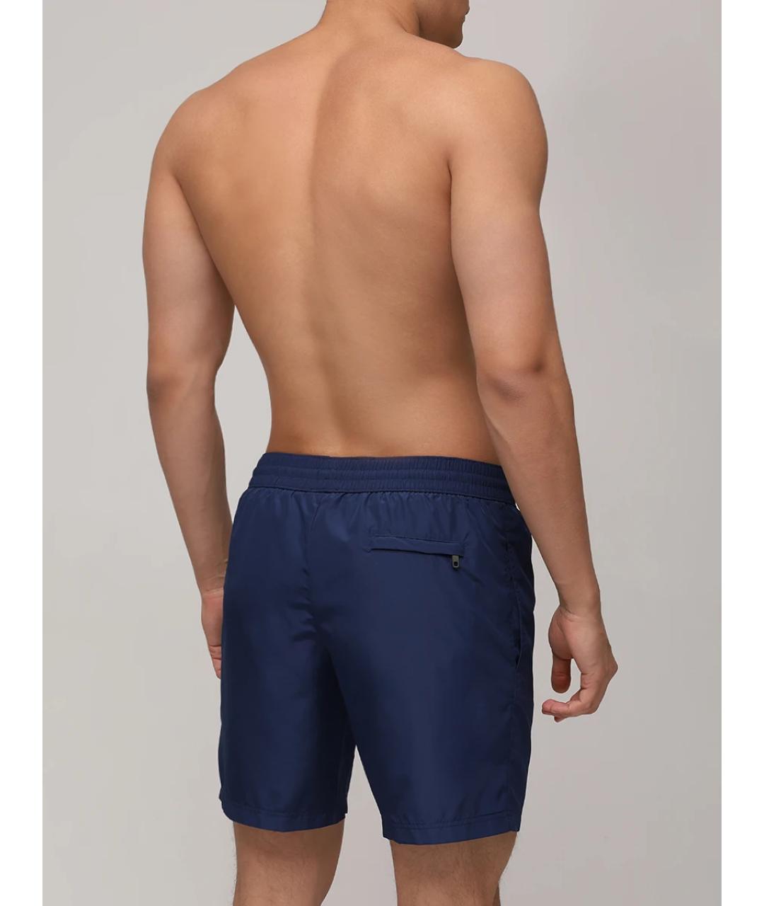 DOLCE&GABBANA Синие полиамидовые шорты, фото 3