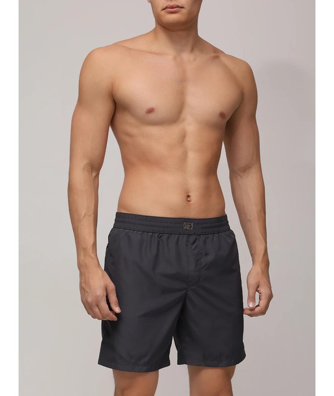 DOLCE&GABBANA Серые полиамидовые шорты, фото 2