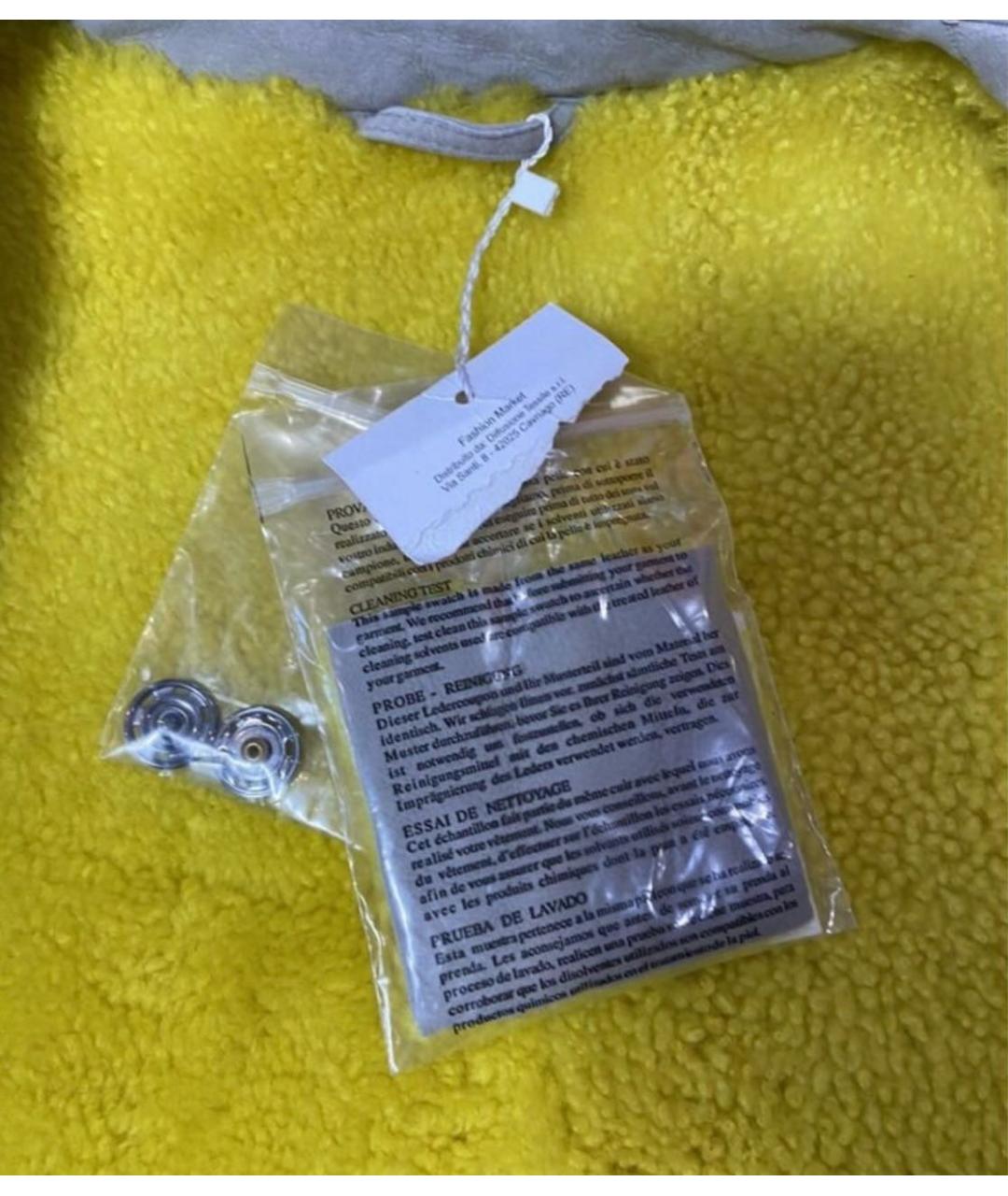 MAX MARA Серая замшевая дубленка, фото 4