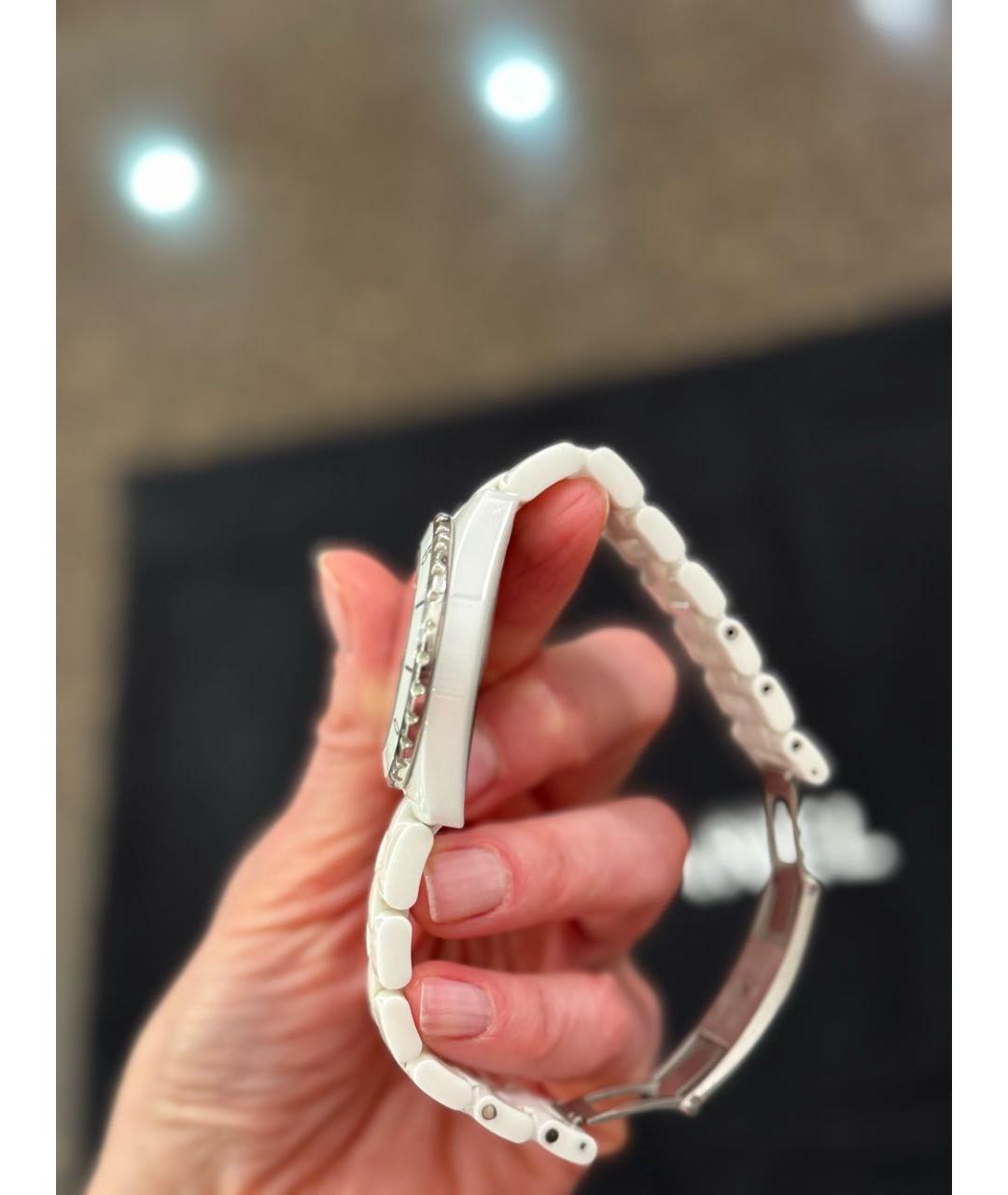 CHANEL Белые керамические часы, фото 5