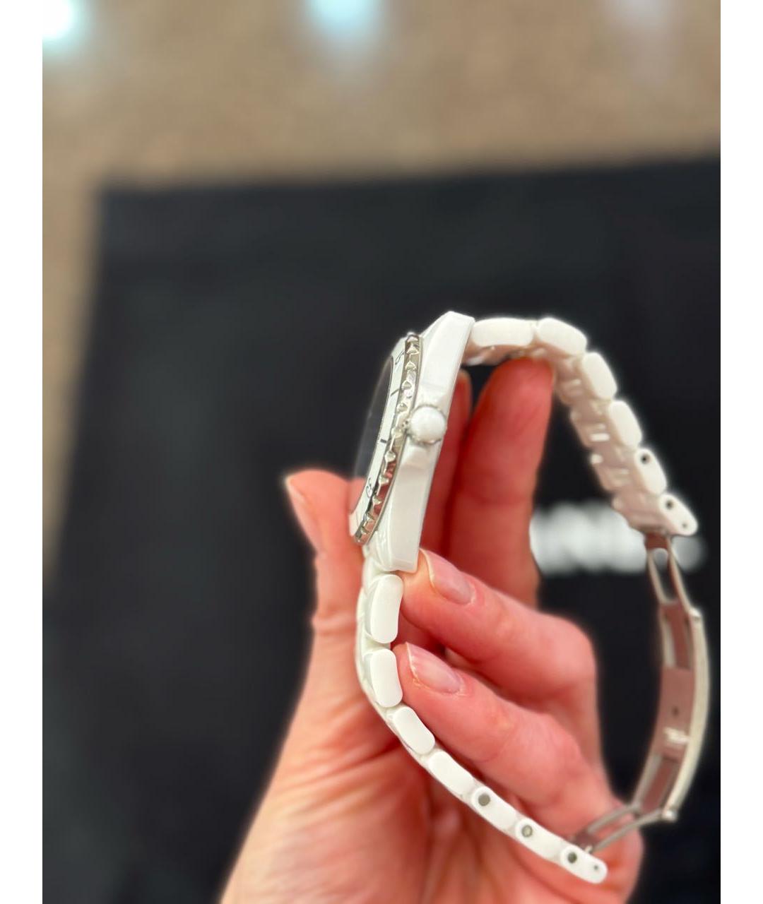 CHANEL Белые керамические часы, фото 4