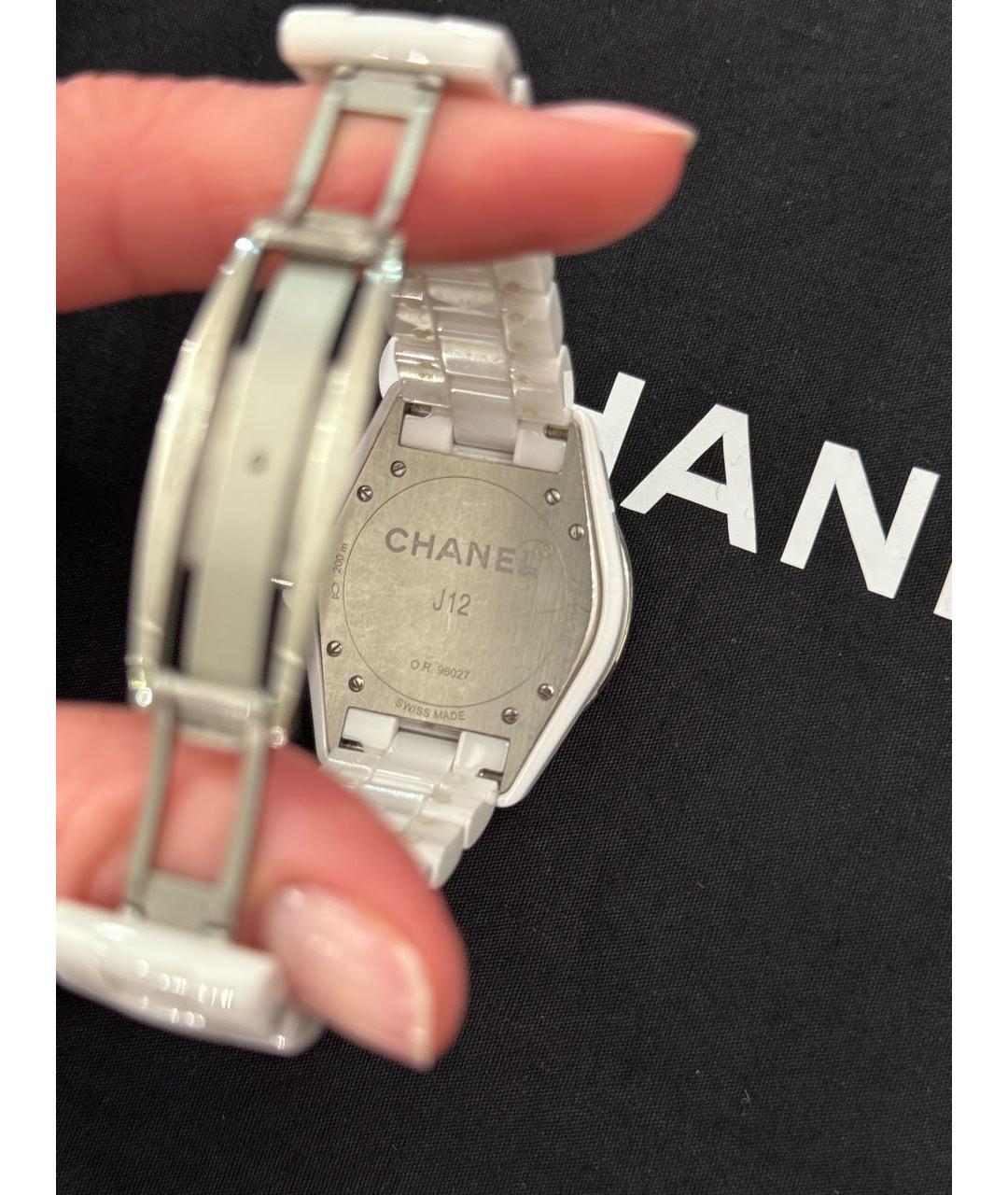 CHANEL Белые керамические часы, фото 2