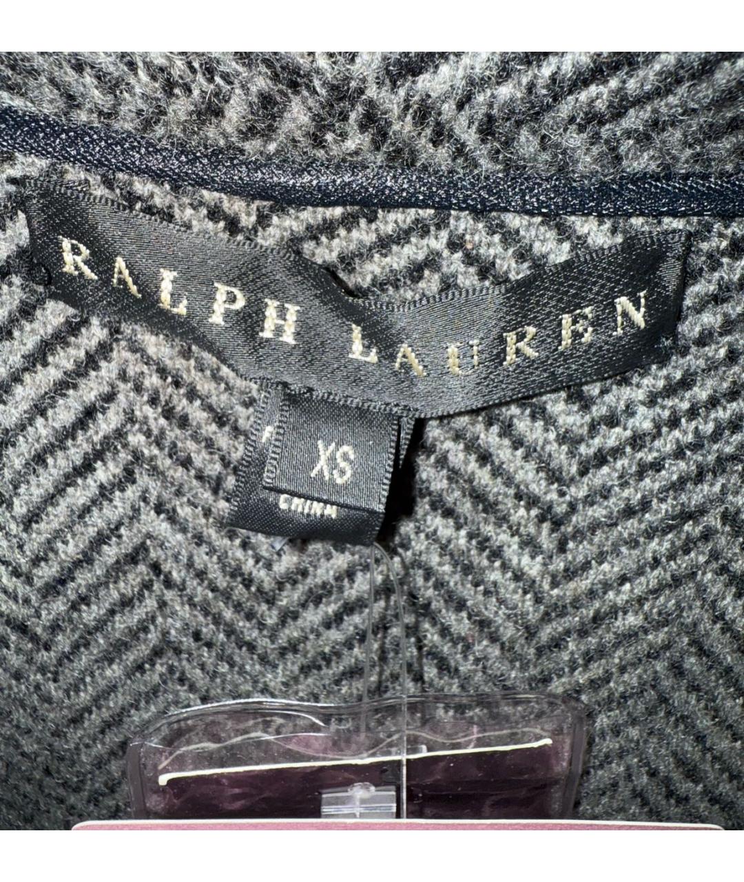 RALPH LAUREN Антрацитовый кашемировый жакет/пиджак, фото 3