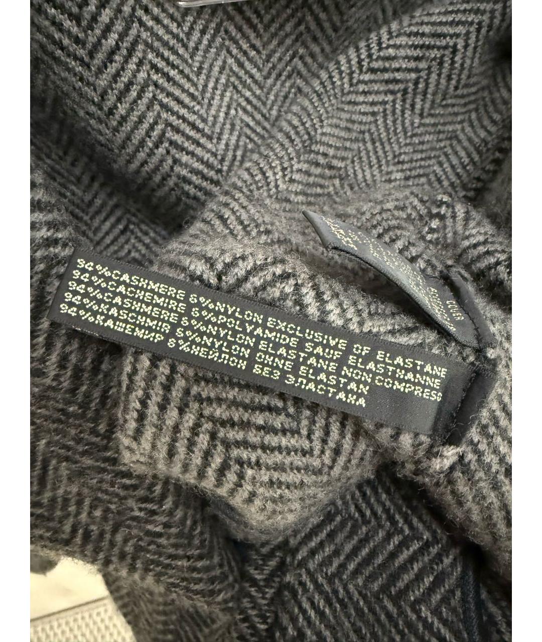 RALPH LAUREN Антрацитовый кашемировый жакет/пиджак, фото 4