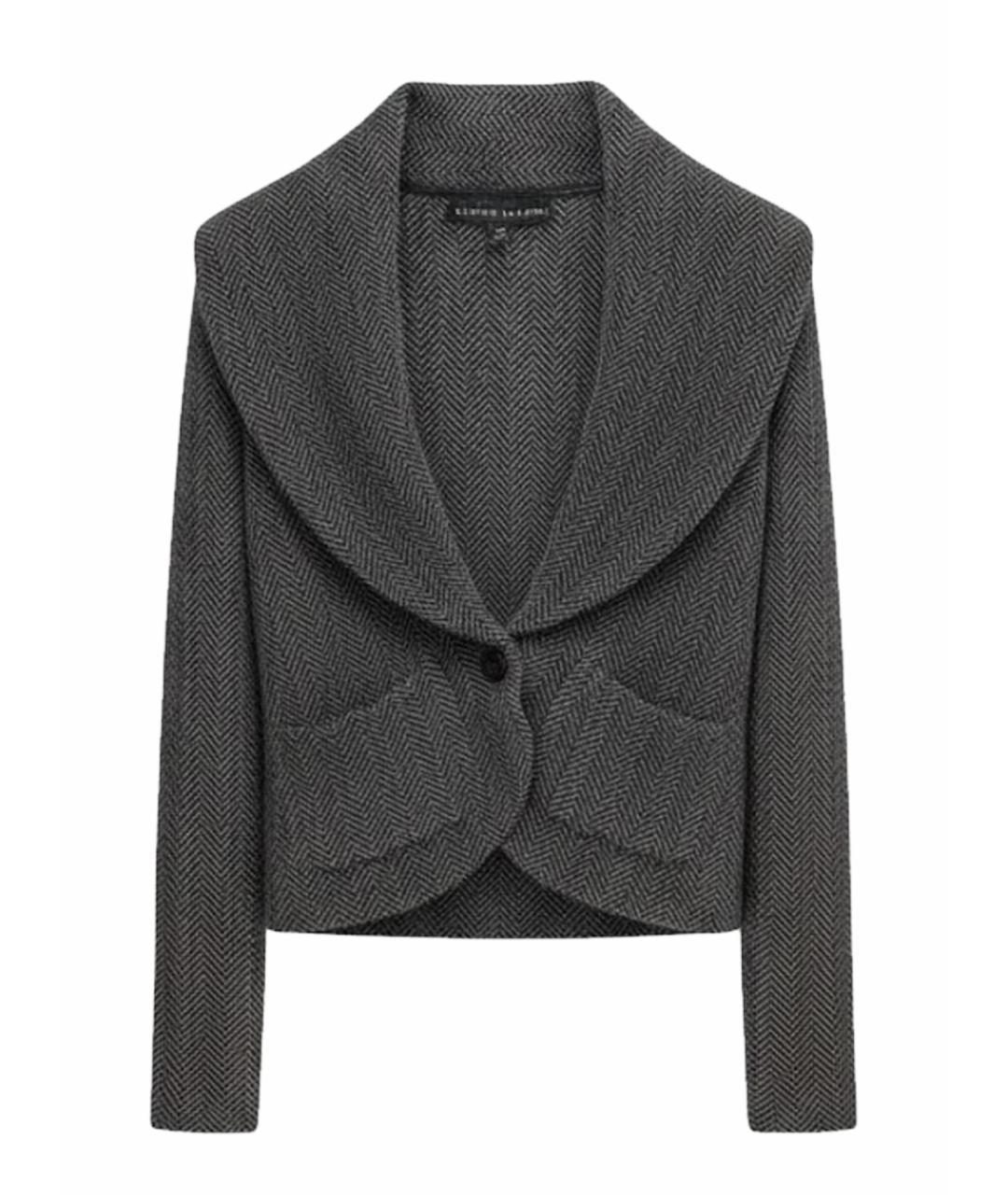 RALPH LAUREN Антрацитовый кашемировый жакет/пиджак, фото 1