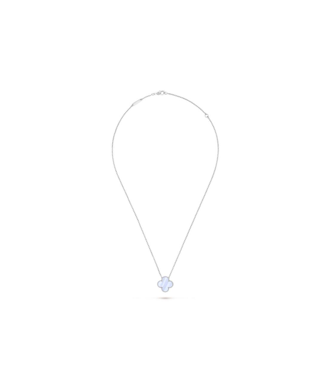 VAN CLEEF & ARPELS Голубой кулон из белого золота, фото 3