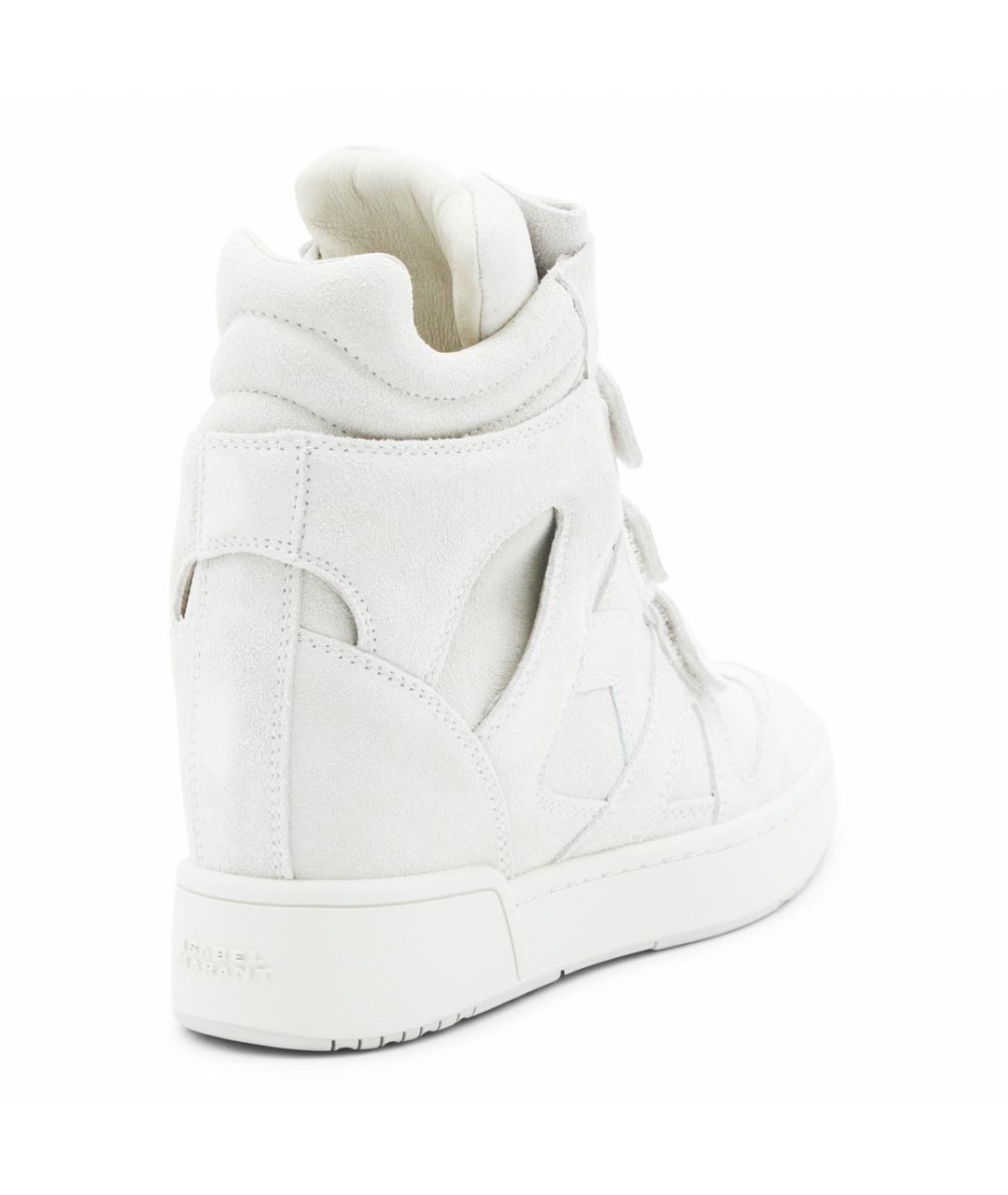 ISABEL MARANT Белые кожаные кроссовки, фото 4