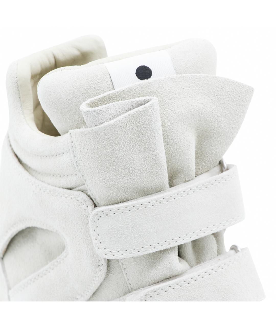 ISABEL MARANT Белые кожаные кроссовки, фото 1