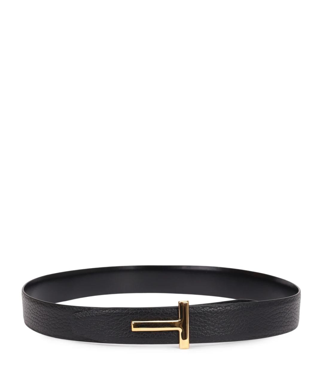 TOM FORD Черный кожаный ремень, фото 1