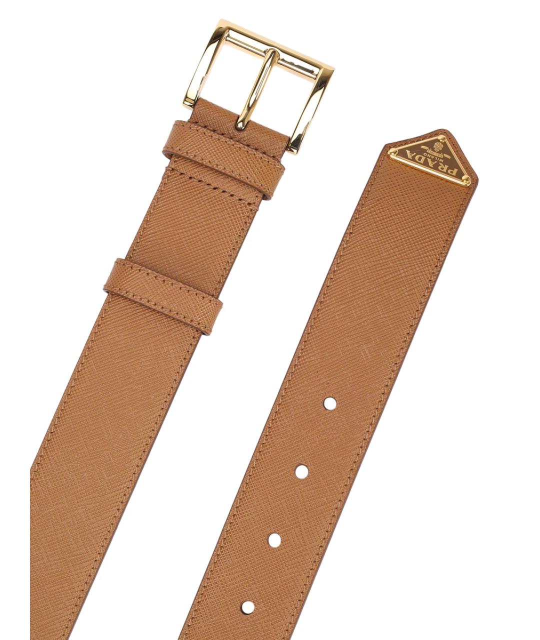 PRADA Коричневый кожаный ремень, фото 3