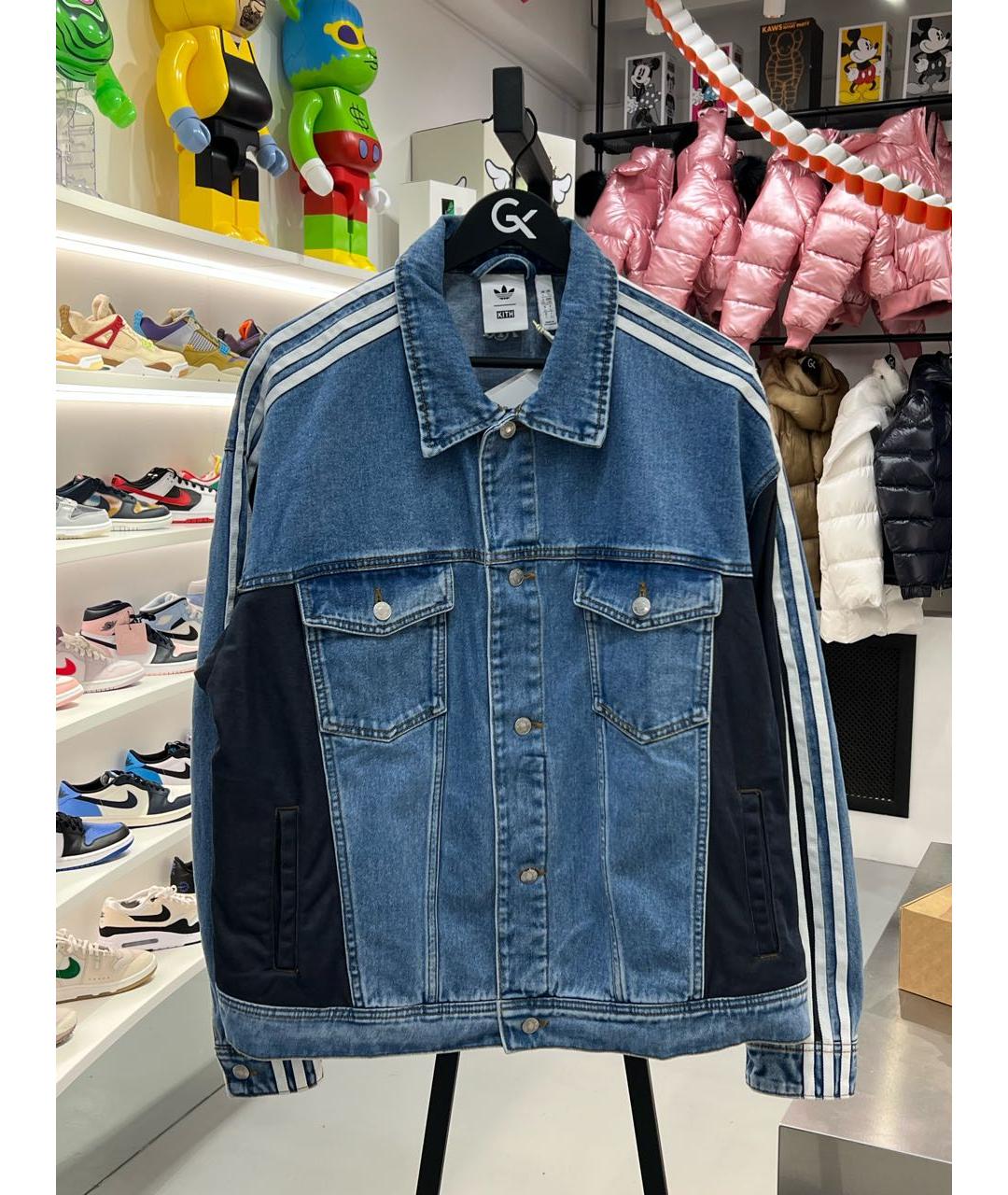 KITH Темно-синяя деним куртка, фото 8