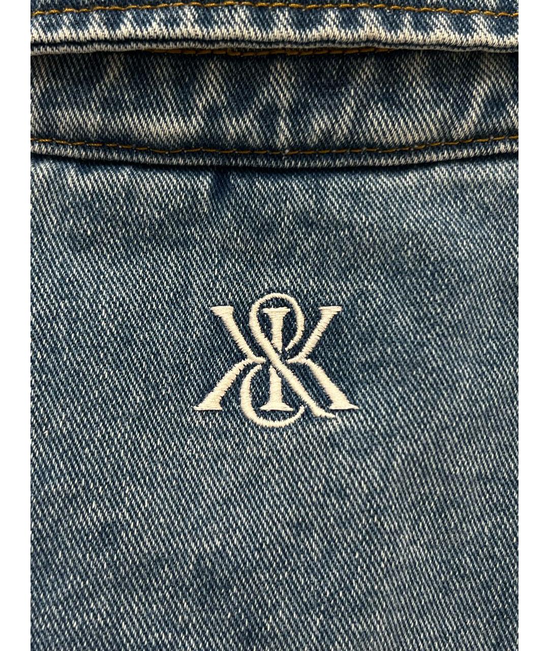 KITH Темно-синяя деним куртка, фото 7