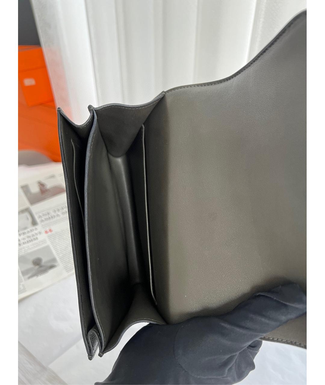 HERMES Зеленая кожаная сумка через плечо, фото 9