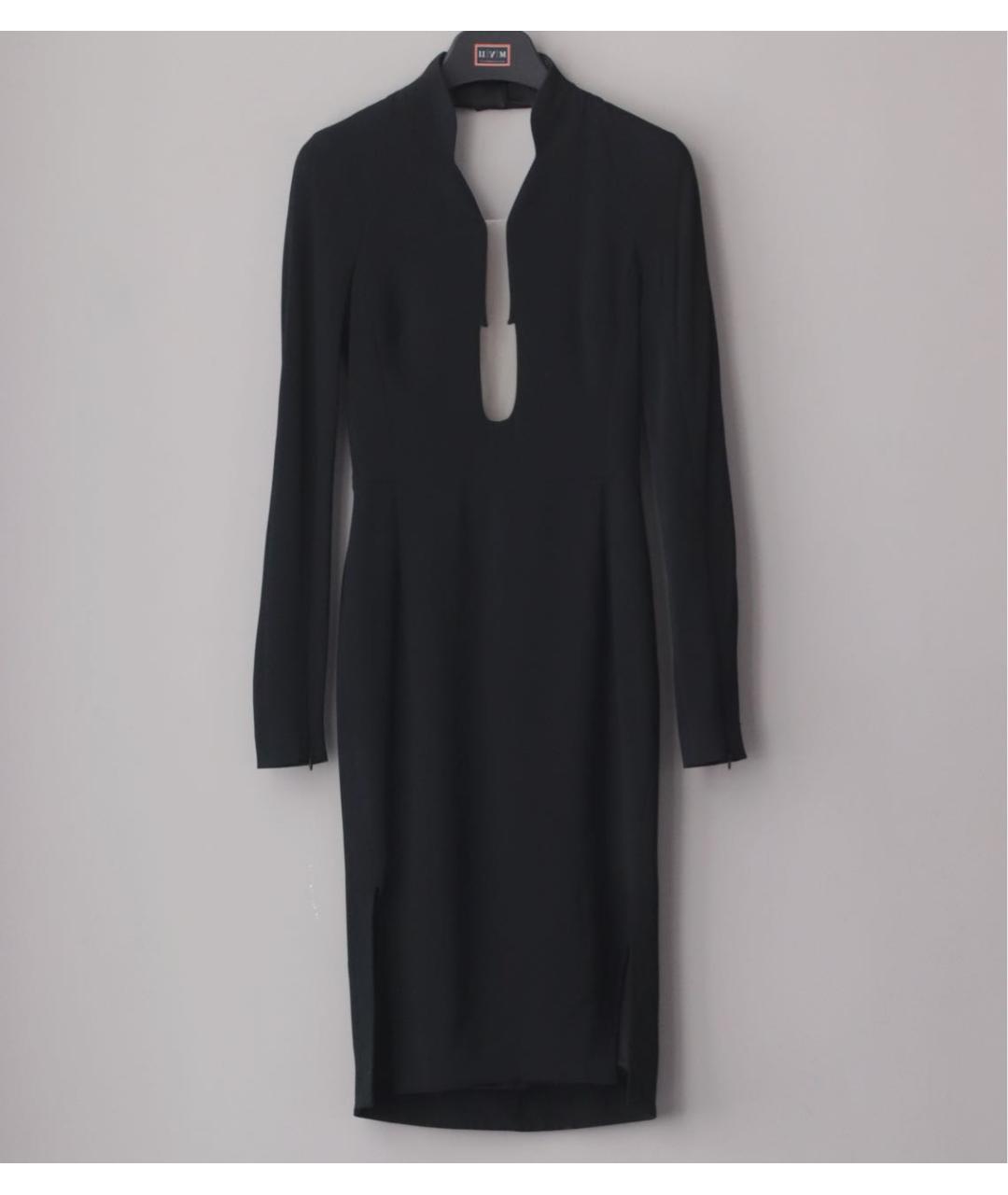 TOM FORD Черное вискозное коктейльное платье, фото 9