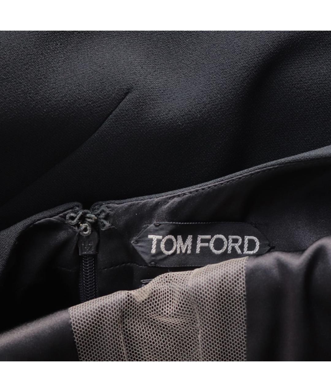 TOM FORD Черное вискозное коктейльное платье, фото 3