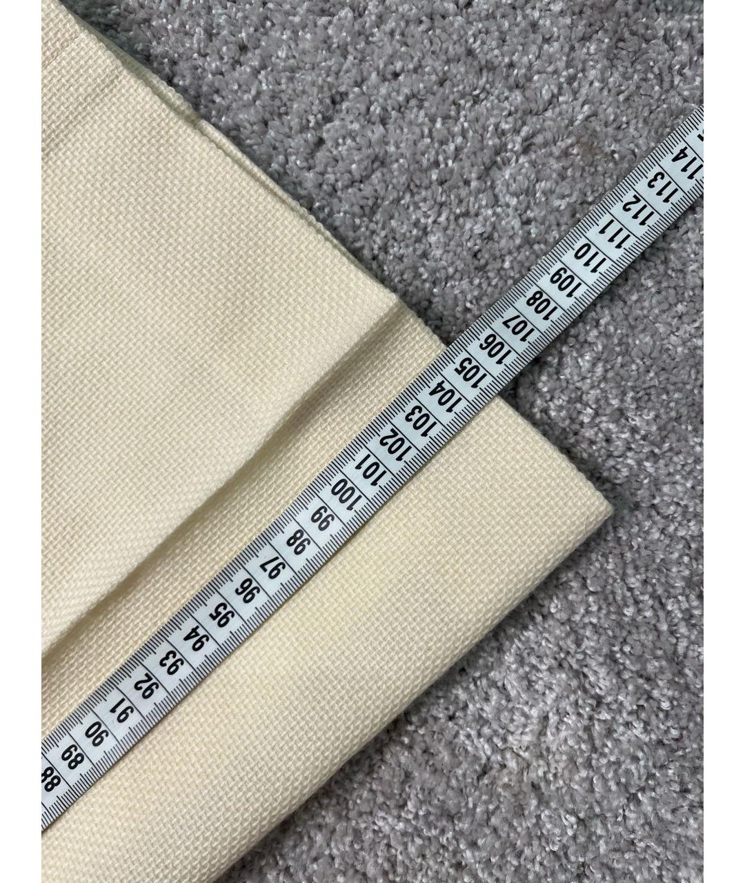 VALENTINO Бежевые шерстяные брюки широкие, фото 4