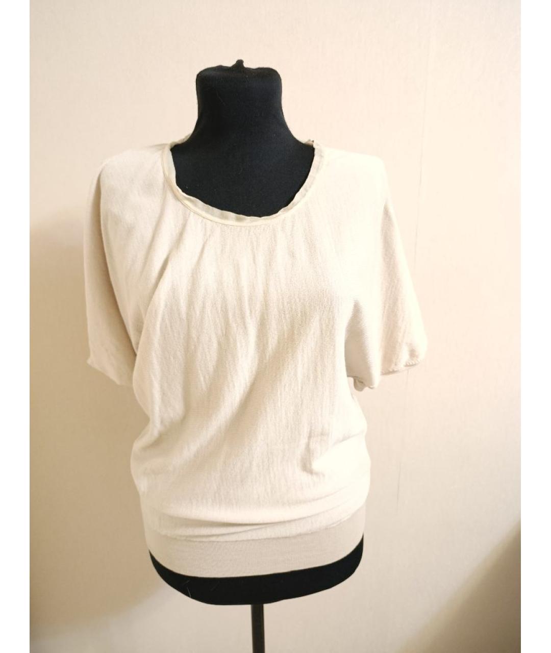 LANVIN Бежевый шерстяной джемпер / свитер, фото 6