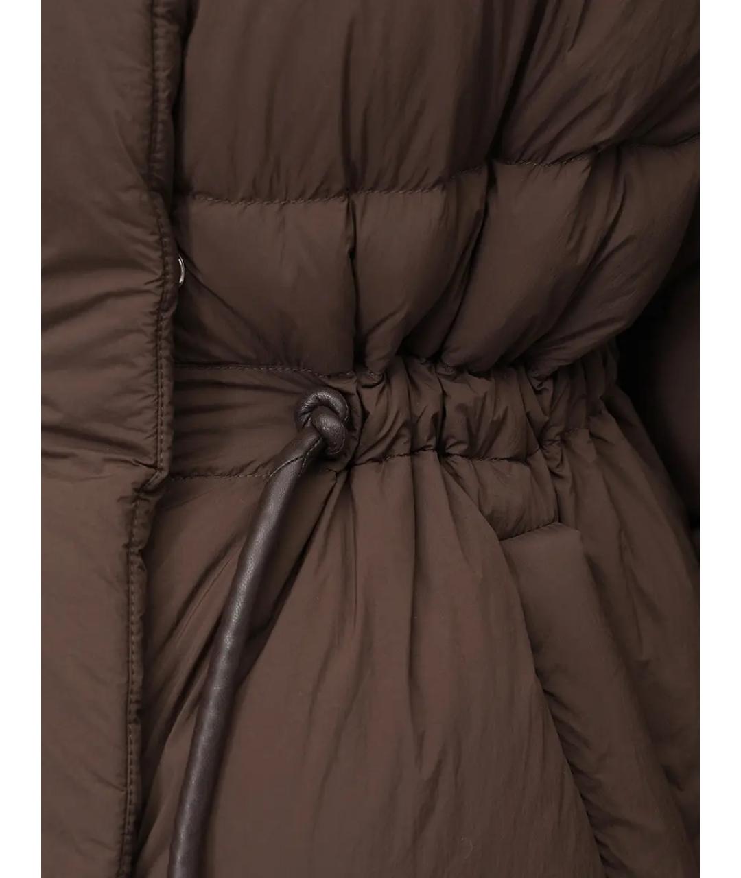 BACON Коричневый полиамидовый пуховик, фото 5