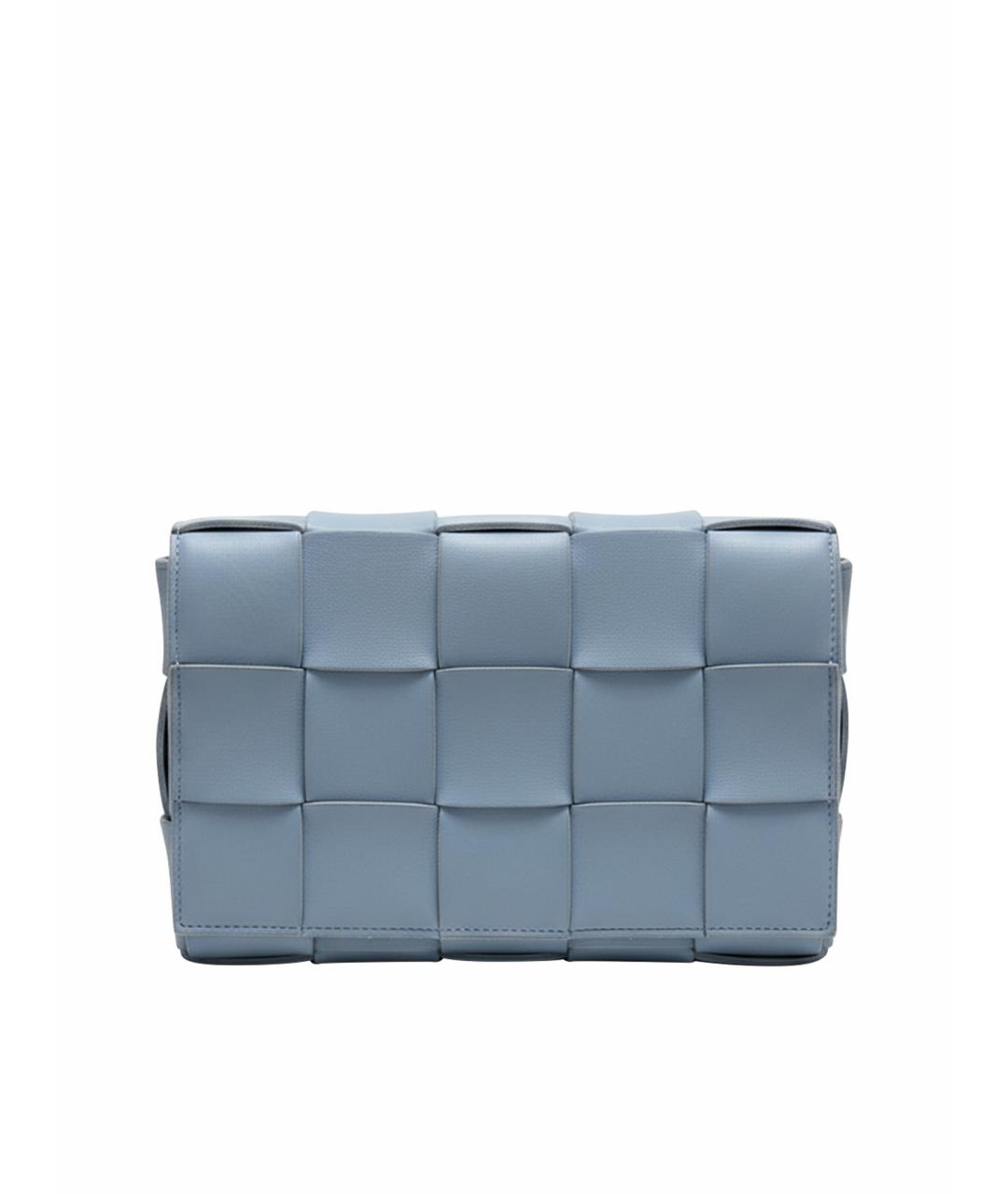 BOTTEGA VENETA Голубая кожаная сумка через плечо, фото 1