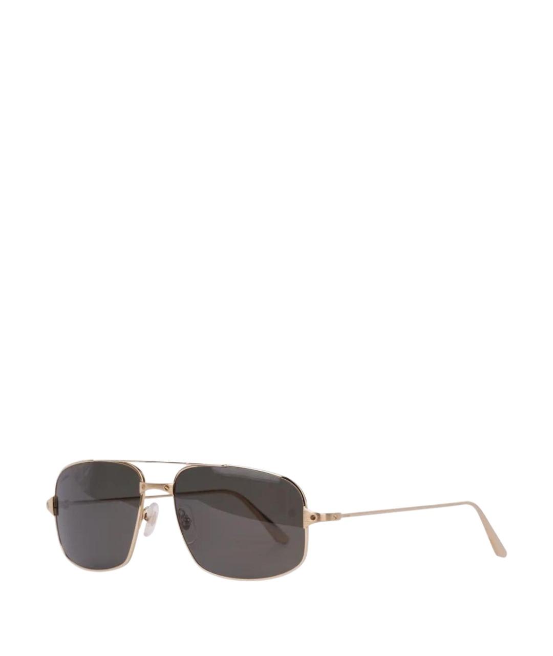 CARTIER Черные металлические солнцезащитные очки, фото 1