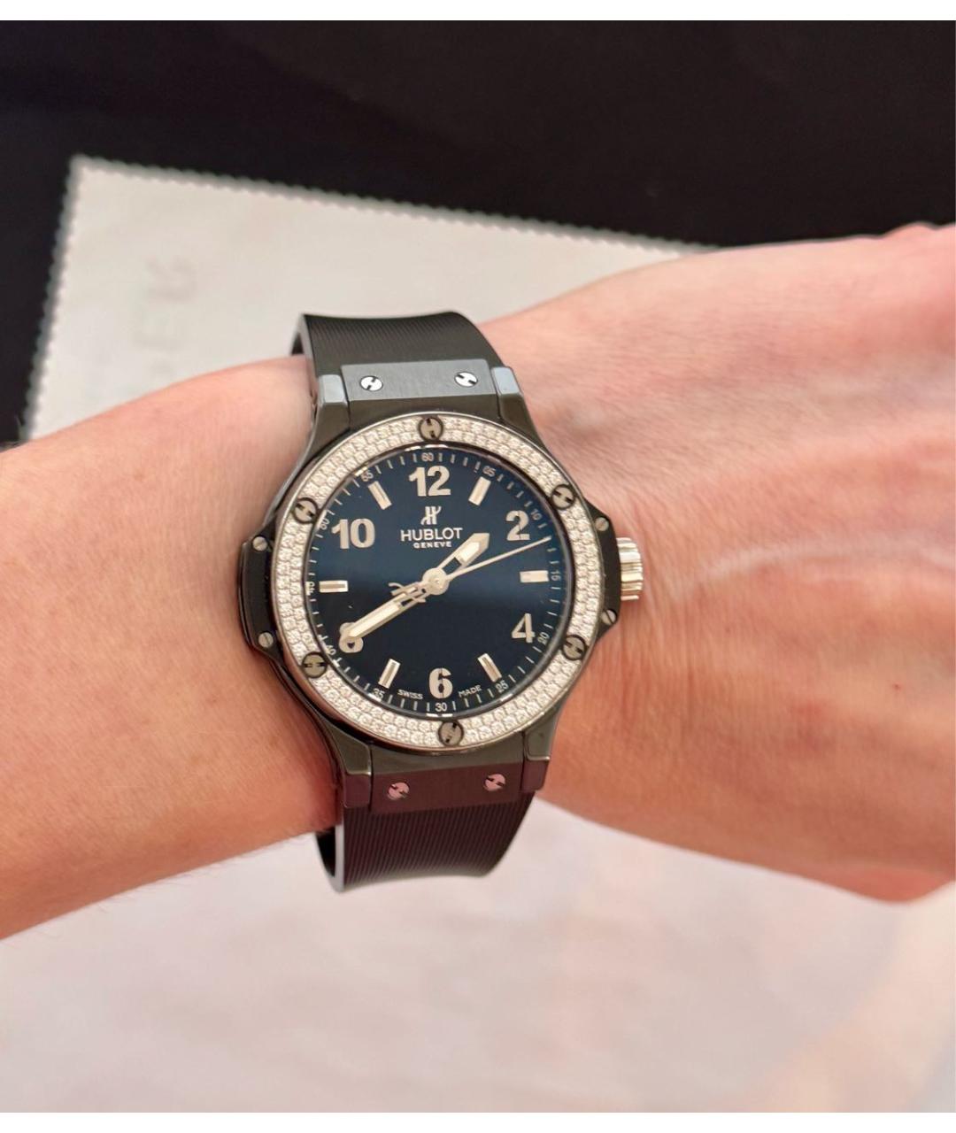 HUBLOT Черные металлические часы, фото 4