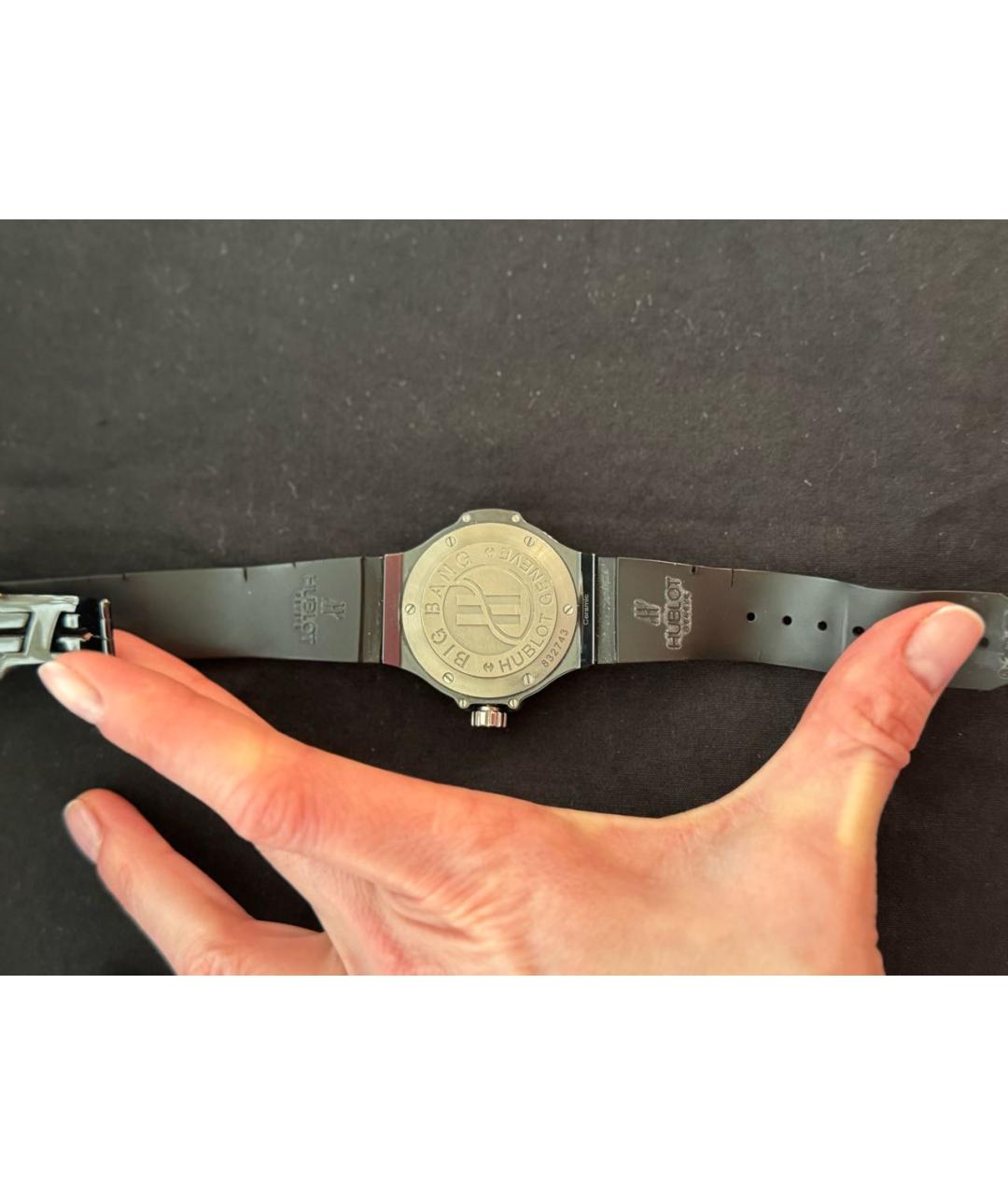 HUBLOT Черные металлические часы, фото 8