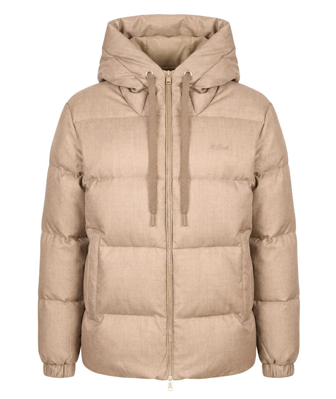 MC2 SAINT BARTH Бежевый полиэстеровый пуховик, фото 1