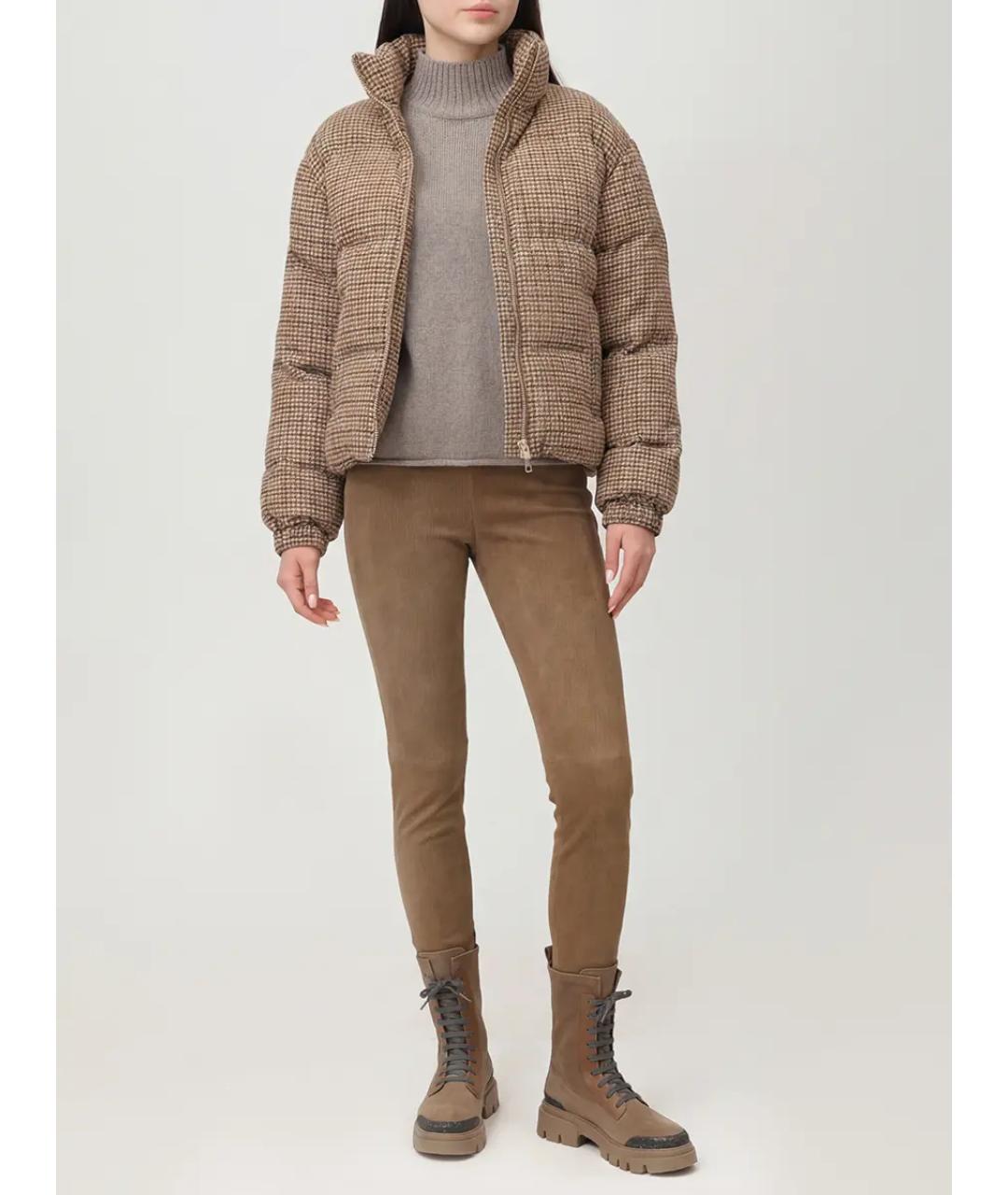 MC2 SAINT BARTH Коричневая полиэстеровая куртка, фото 2